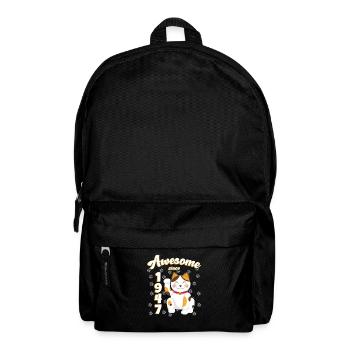 1947 Anniversaire Génial depuis Chat Maneki neko - Sac à dos - noir - Devant