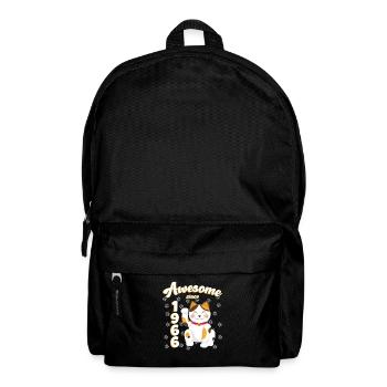 1966 Anniversaire Génial depuis Cat Maneki neko - Sac à dos - noir - Devant