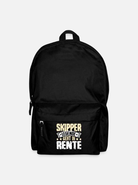 Skipper Legende Geht In Rente - Rucksack - Schwarz