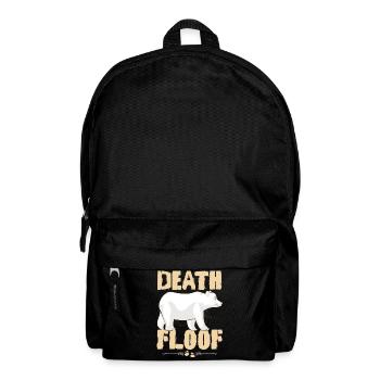 Funny Polar Bear Death Flake Illustration for Wildli - Backpack - black - Front