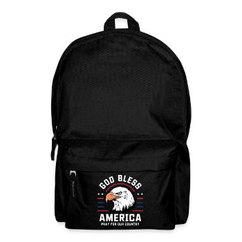 God Bless America - Pray for our country USA - Backpack - black - Front