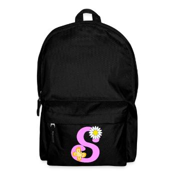 S Letter - Backpack - black - Front
