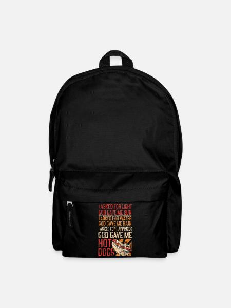 Hot Dog Adult I Asked For Light - Rucksack - Schwarz