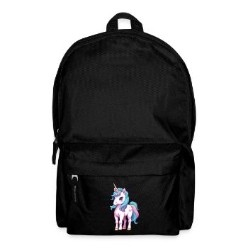 Unique Unicorn Design Pastel Colors - Backpack - black - Front