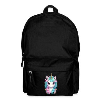 Pastel Colors Funny Unicorns Cute Unicorn - Backpack - black - Front