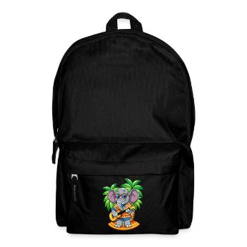 Lustige Elefant Cartoon Sommer Strand Sonnenbrille - Rucksack - Schwarz - Vorne