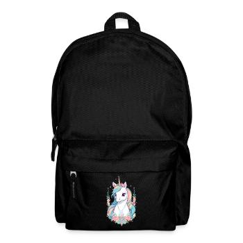 Funny Unicorns Pastel Colors - Backpack - black - Front