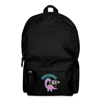 Dad Dinosaur Family Matching Birthday Party - Backpack - black - Front