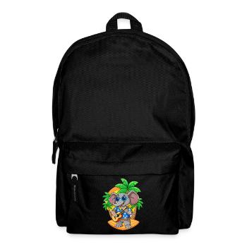 Lustige Elefant Cartoon Sommer Strand Sonnenbrille - Rucksack - Schwarz - Vorne