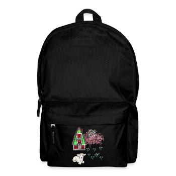 Happy Easter Lamb Schaff Easter Nature Spring - Backpack - black - Front