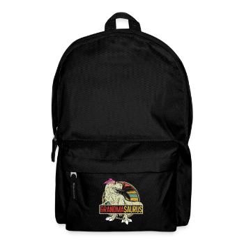 Omasaurus T Rex Dinosaurier Oma Nana - Rucksack - Schwarz - Vorne