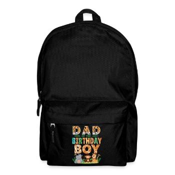 Papa Of The Wild One Birthday Zoo Theme Safari - Rucksack - Schwarz - Vorne