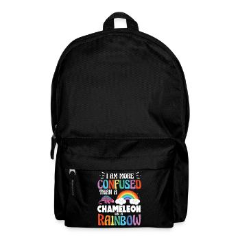 I'm more confused than a chameleon - Backpack - black - Front