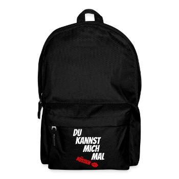 Du kannst mich mal küssen - Rucksack - Schwarz - Vorne