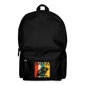 Iguanian Reptile Lover Herpetologist - Backpack - black - Front