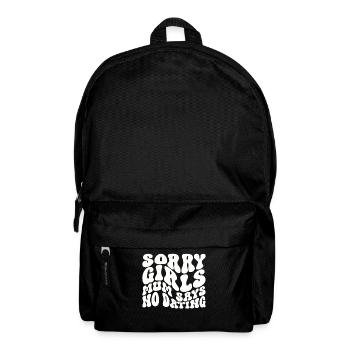 ScSorry Girls Mum Sagt KeinDate Babyparty - Rucksack - Schwarz - Vorne