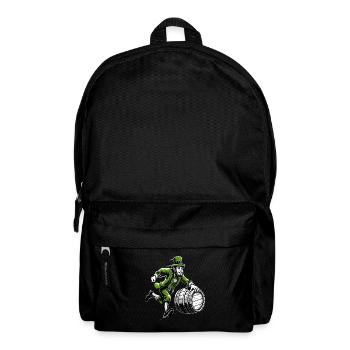 Barrel Pushing Leprechaun (Irish Leprechaun) - Backpack - black - Front