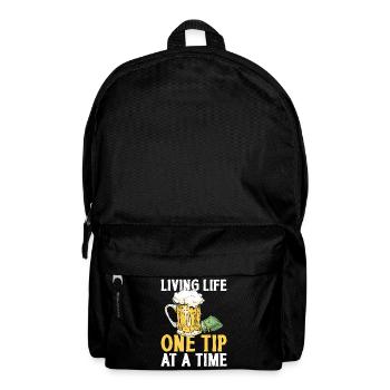 Bartender Mixologist Living Life - Backpack - black - Front