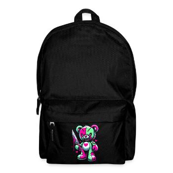 Pastel Goth Ours en peluche Horreur Effrayant - Sac à dos - noir - Devant