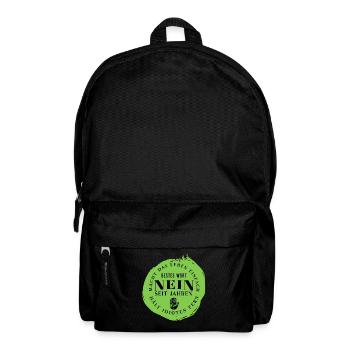 Nein - lustiger Spruch - sag nein - böser Humor - Rucksack - Schwarz - Vorne