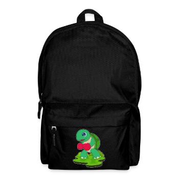 Turtle Boxer Boxing Gloves Boxing - Backpack - black - Front
