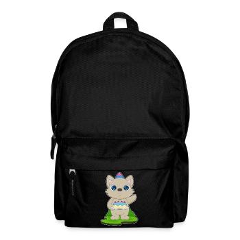 Gâteau d’anniversaire pour chat - Sac à dos - noir - Devant