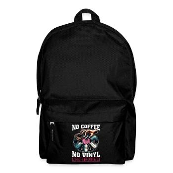 Disques vinyles No Coffee No Turntable Coffee Lover - Sac à dos - noir - Devant