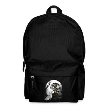 Halloween Wald Fuchs Füchse Märchen Märchenfigur - Rucksack - Schwarz - Vorne