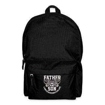 Père Fils Vie en canoë - Sac à dos - noir - Devant
