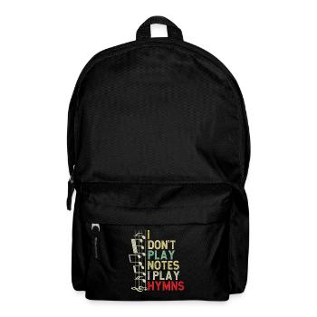 Klavier Christliche Musik Jesus Pianist Gott - Rucksack - Schwarz - Vorne