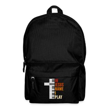 Klavier Christliche Musik Jesus Pianist Gott - Rucksack - Schwarz - Vorne
