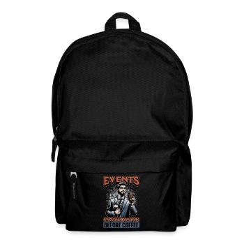 Events Coordinator Before Organizer Coffee Lover - Rucksack - Schwarz - Vorne