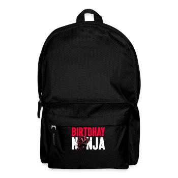 Birthday Ninja Birthday Party Theme Bday Ninja - Backpack - black - Front