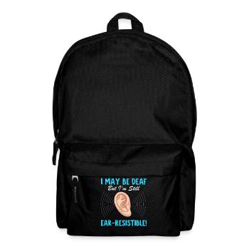 Deaf Pride Gebärdensprache - Rucksack - Schwarz - Vorne