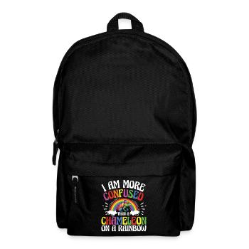 I'm more confused than a chameleon - Backpack - black - Front