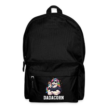 Dadacorn Unicorn Dad Dad Father's Day Daughter - Backpack - black - Front