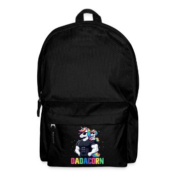 Dadacorn Unicorn Dad Dad Father's Day Daughter - Backpack - black - Front