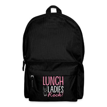 Cafeteria-Mitarbeiter Kinderfütterung Lunch Lady L - Rucksack - Schwarz - Vorne