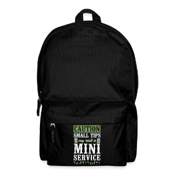 Bartender Mixologist Caution Small - Rucksack - Schwarz - Vorne