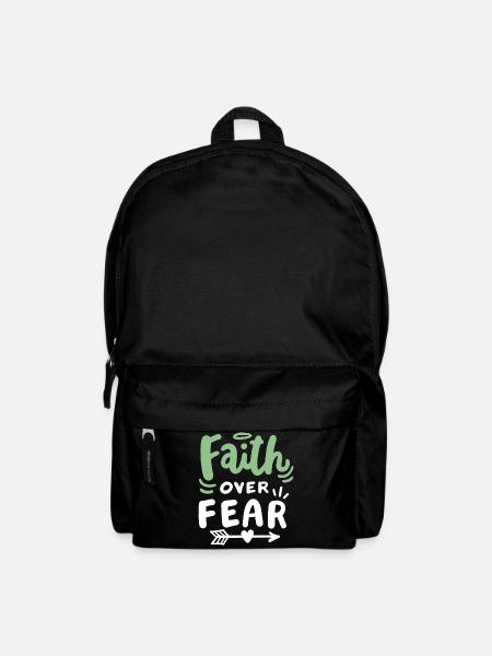 Christlicher Glaube Bibel Zitat - Rucksack - Schwarz
