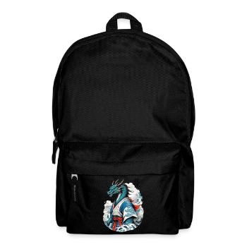 Dragon Samurai Vintage Ukiyo-e Style - Backpack - black - Front