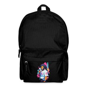 Samouraï Lion Esthétique Vaporwave Style Japon Art - Sac à dos - noir - Devant