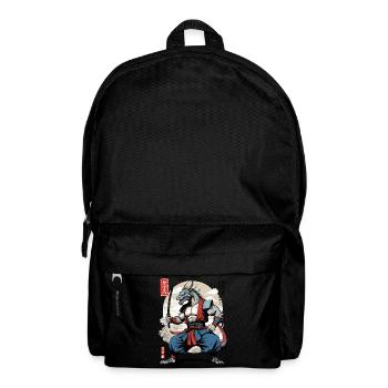 Dragon Samurai Vintage Ukiyo-e Style - Backpack - black - Front