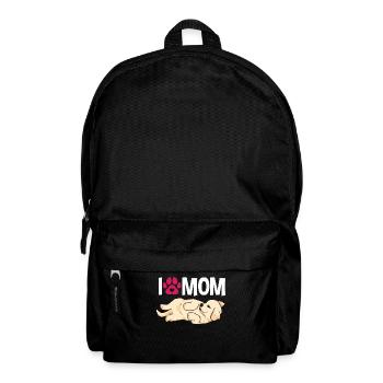 I Love Mama Golden Retriever - Backpack - black - Front