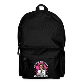 Admin Assistant We Get It Done Administrative - Backpack - black - Front