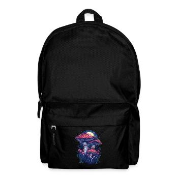 Cottagecore Vintage Mushroom Moon Phases Fairycore - Backpack - black - Front