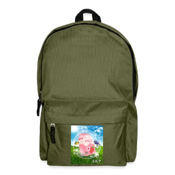 Frutiger Aero Aesthetic Tech Kawaii Lait de Fraise - Sac à dos - vert olive - Devant