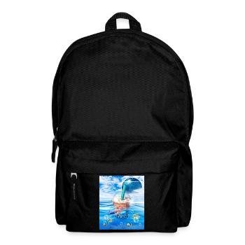 Frutiger Aero Aesthetic Tech Bubble Tea Boba Milkt - Sac à dos - noir - Devant