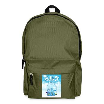 Frutiger Aero Aesthetic Tech Kawaii Milk sous l’eau - Sac à dos - vert olive - Devant