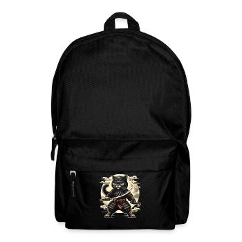 Ninja Cat Japanese Samurai Japan Kawaii Warrior - Backpack - black - Front
